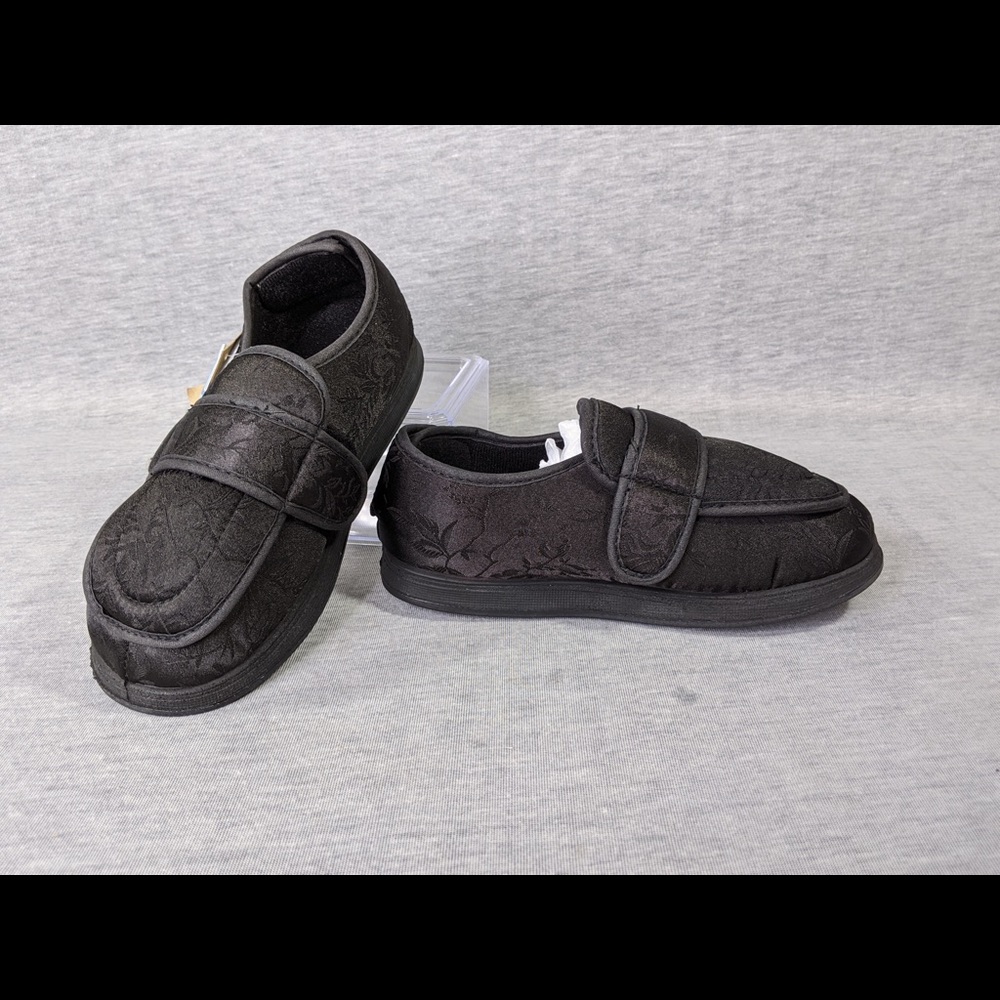 Foamtreads Physician L2 Black Satin Slippers